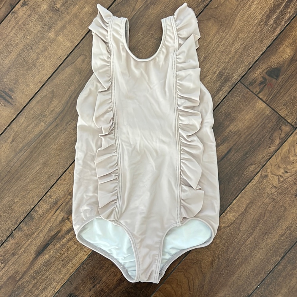 Minnow Swim Classic Dusty Rose Ruffle Swimsuit 3/4T